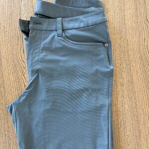 Lululemon ABC 5 Pocket Slim Fit Pants - Mens - Gray- 33 Waist 30 Length